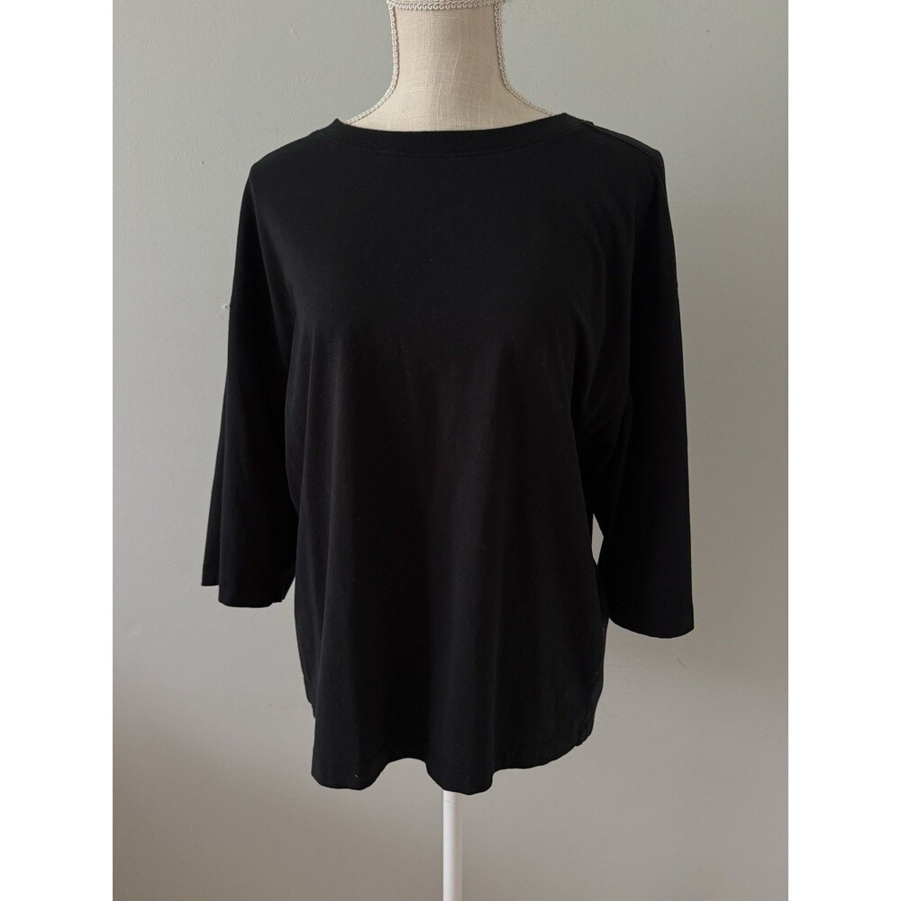 Maeve Anthropologie Maeve Slouchy Relaxed Knit Top in Black Size XS